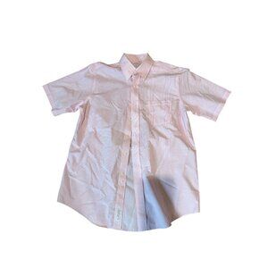 Brooks Brothers 346 Pink‎ Checkered Button down 15 1/2